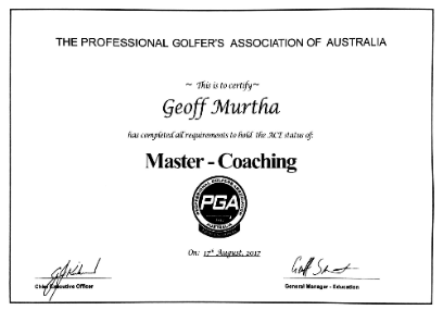 Geoff Murtha Golf